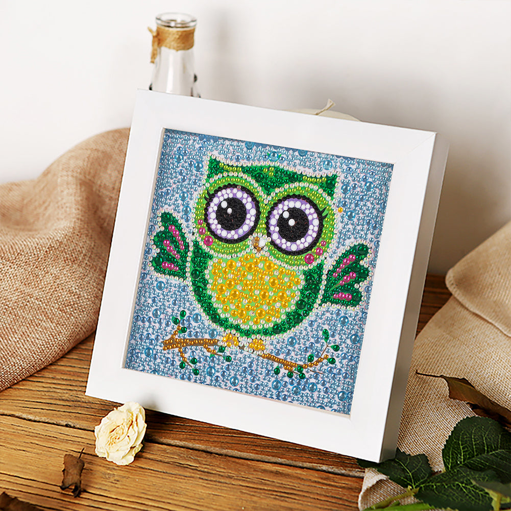 Owl - Special Shaped Drill Diamond Painting 18*18CM