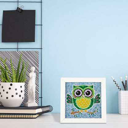 Owl - Special Shaped Drill Diamond Painting 18*18CM