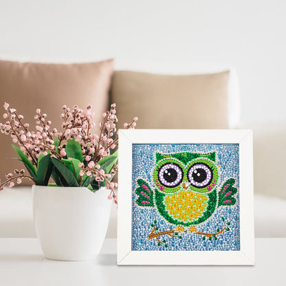 Owl - Special Shaped Drill Diamond Painting 18*18CM