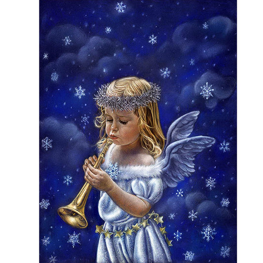 Girl - Full Round Drill Diamond Painting 30*40CM