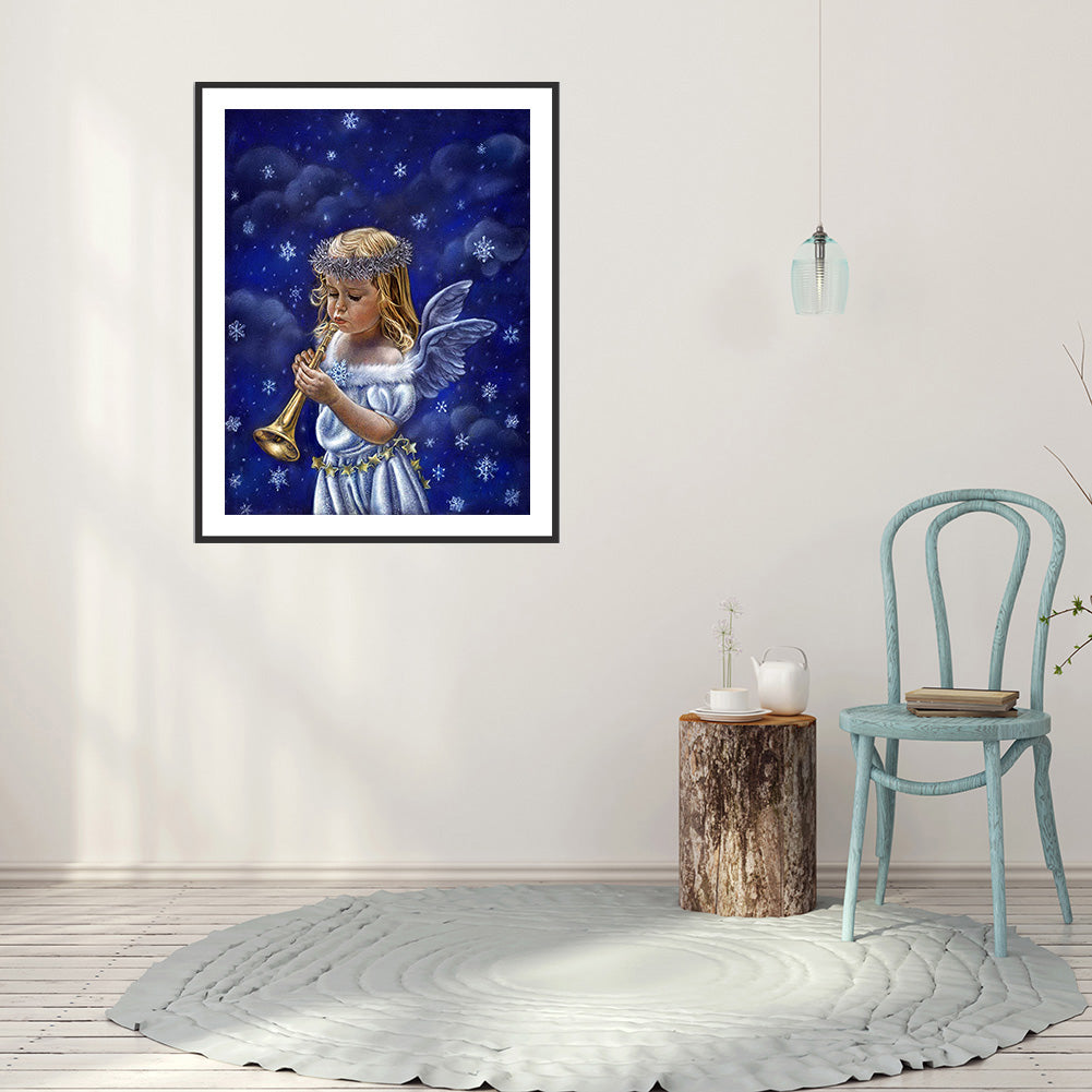 Girl - Full Round Drill Diamond Painting 30*40CM