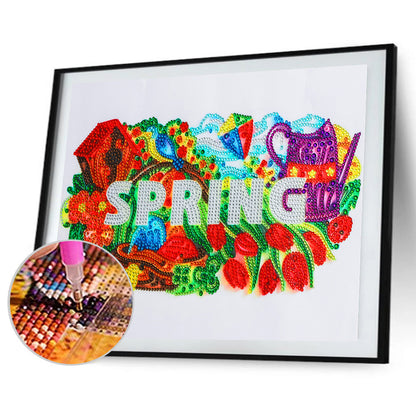 Paper Quilling - Special Shaped Drill Diamond Painting 40*30CM