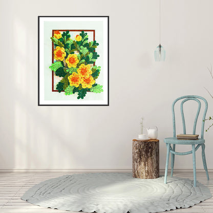 Flowers - Special Shaped Drill Diamond Painting 30*40CM