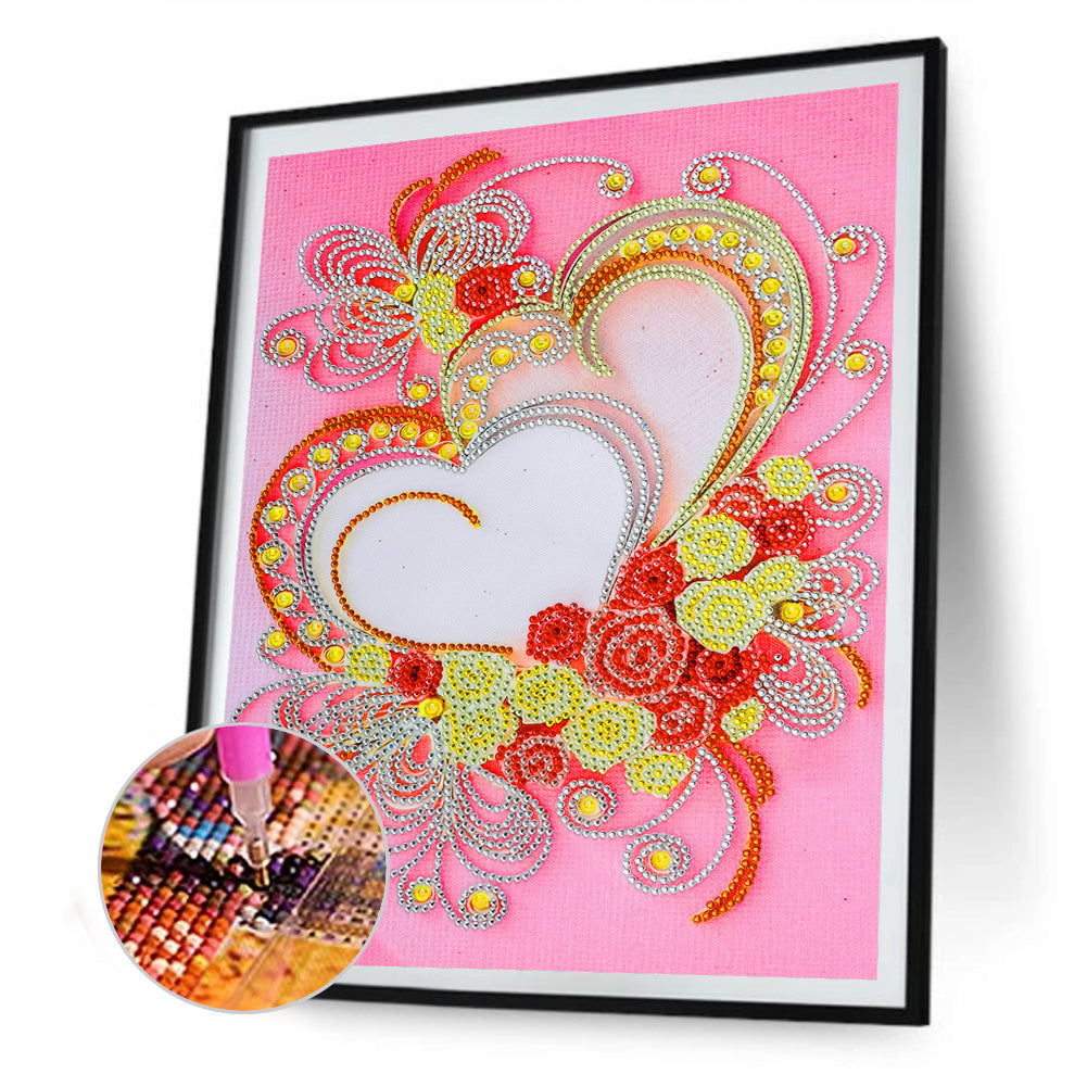 Flowers - Special Shaped Drill Diamond Painting 30*40CM