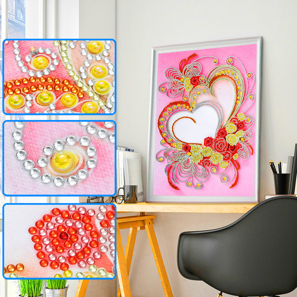 Flowers - Special Shaped Drill Diamond Painting 30*40CM