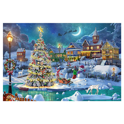 Christmas Celebration - Full Round Drill Diamond Painting 60*40CM