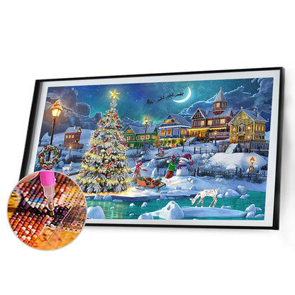 Christmas Celebration - Full Round Drill Diamond Painting 60*40CM