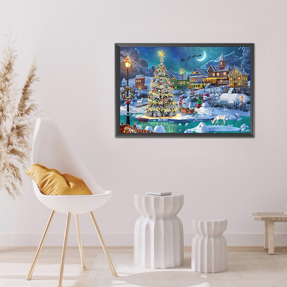 Christmas Celebration - Full Round Drill Diamond Painting 60*40CM