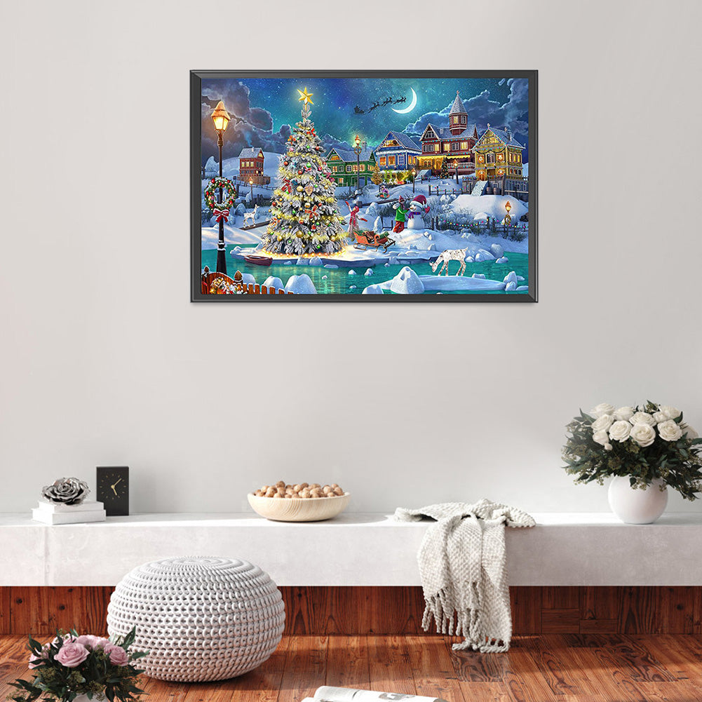 Christmas Celebration - Full Round Drill Diamond Painting 60*40CM