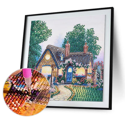 House Landscape - Special Shaped Drill Diamond Painting 30*30CM