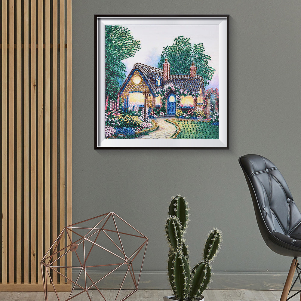 House Landscape - Special Shaped Drill Diamond Painting 30*30CM