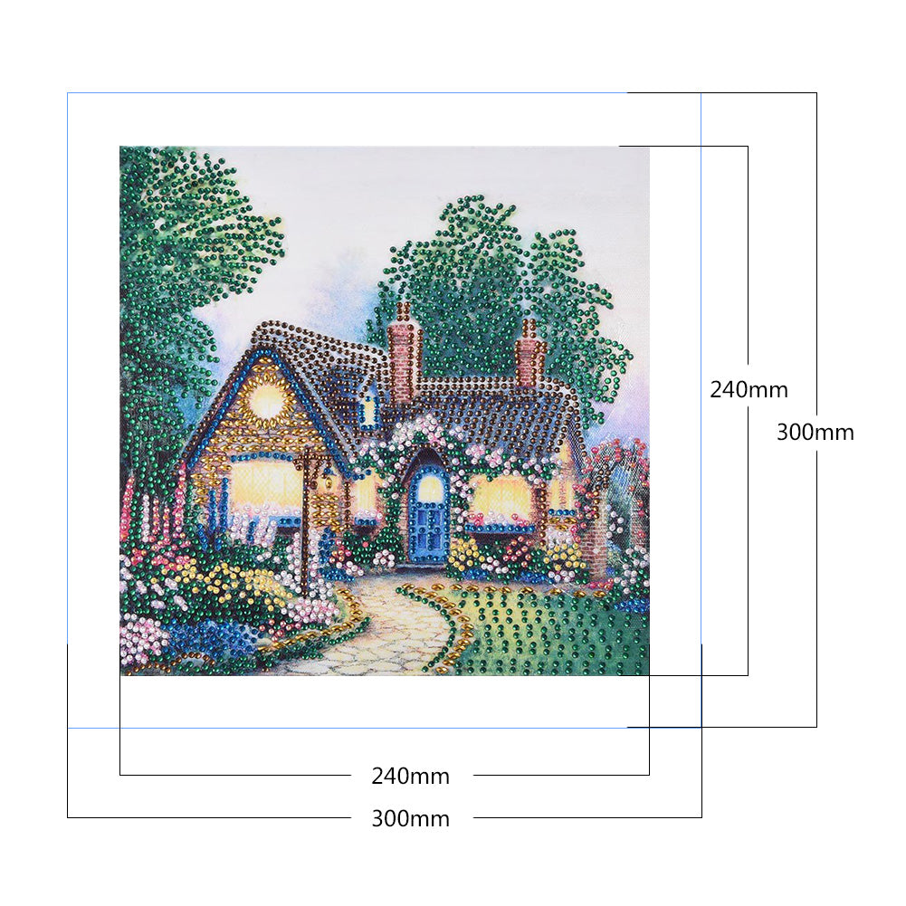 House Landscape - Special Shaped Drill Diamond Painting 30*30CM