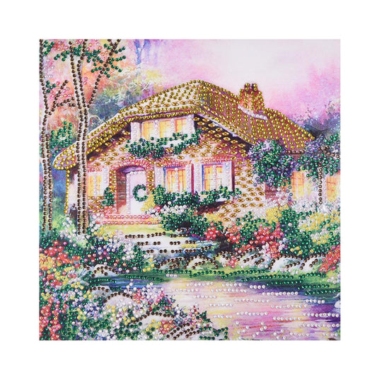 House Landscape - Special Shaped Drill Diamond Painting 30*30CM