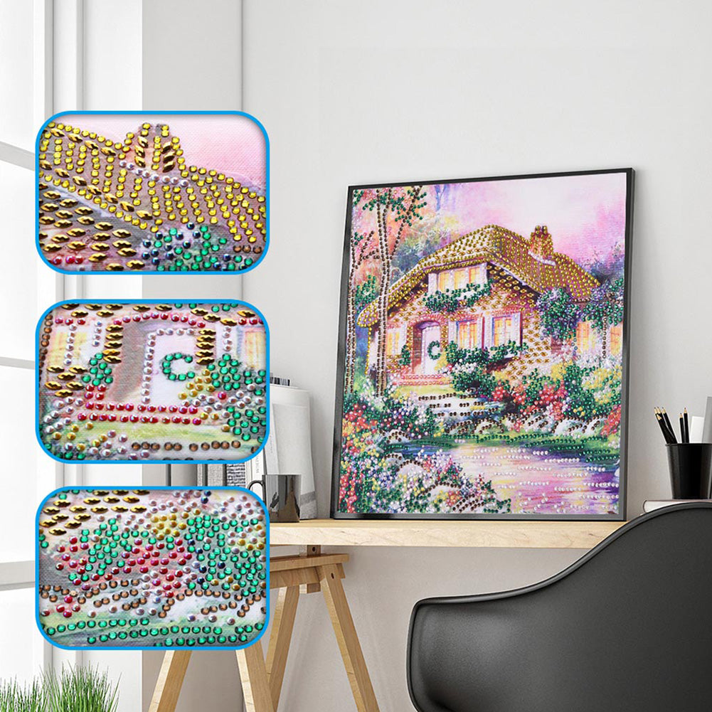 House Landscape - Special Shaped Drill Diamond Painting 30*30CM