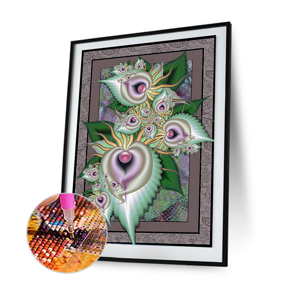 Leaf Heart - Full Round Drill Diamond Painting 30*40CM