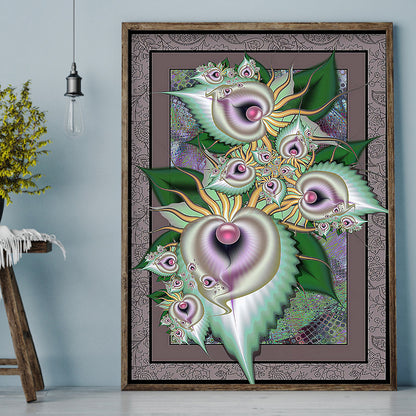 Leaf Heart - Full Round Drill Diamond Painting 30*40CM