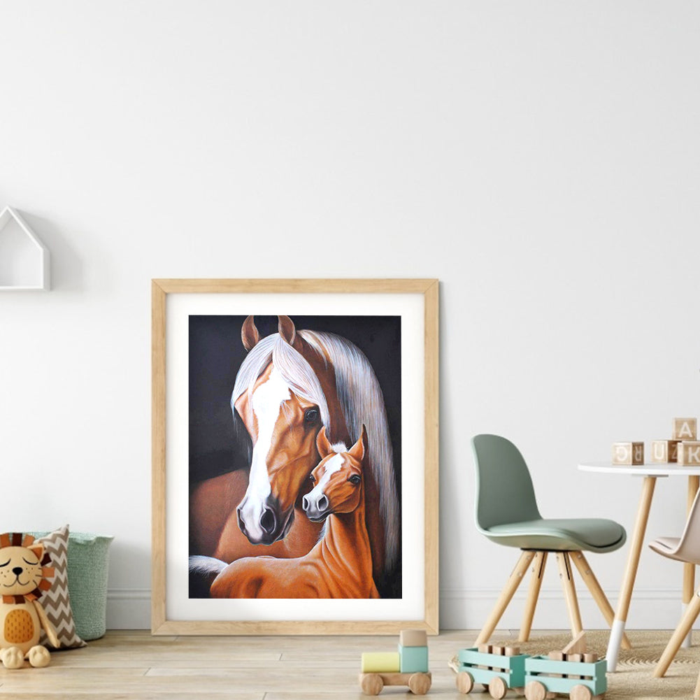 Horse - Full Round Drill Diamond Painting 30*40CM