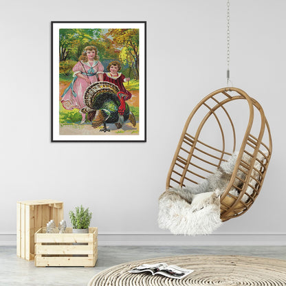 Girl Turkey - Full Round Drill Diamond Painting 30*40CM