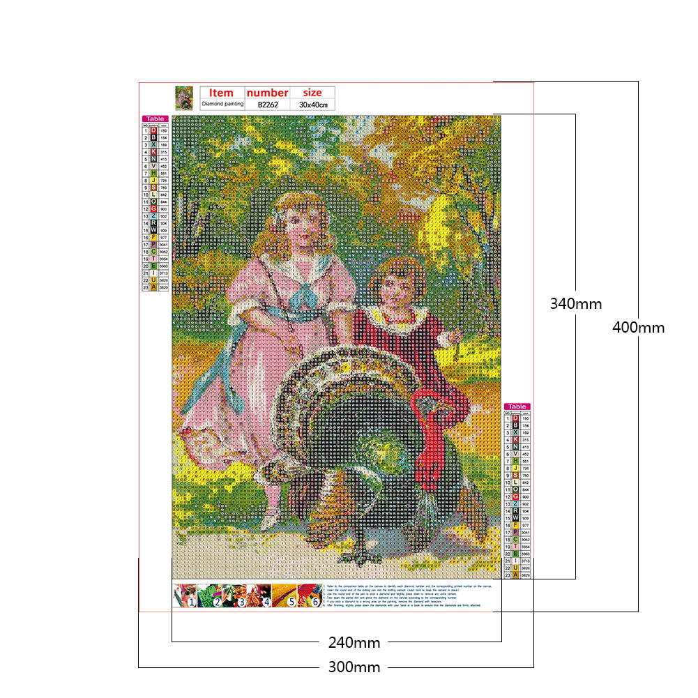 Girl Turkey - Full Round Drill Diamond Painting 30*40CM