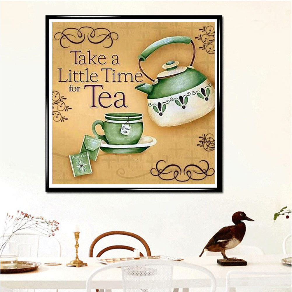 Tea Time - Full Round Drill Diamond Painting 30*30CM