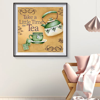 Tea Time - Full Round Drill Diamond Painting 30*30CM