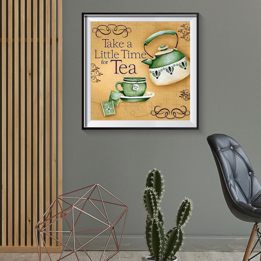 Tea Time - Full Round Drill Diamond Painting 30*30CM