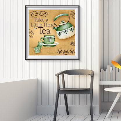 Tea Time - Full Round Drill Diamond Painting 30*30CM