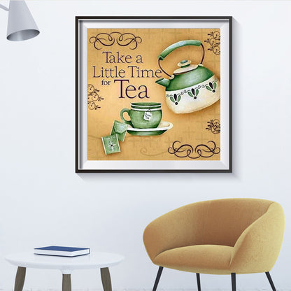 Tea Time - Full Round Drill Diamond Painting 30*30CM