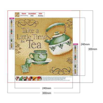 Tea Time - Full Round Drill Diamond Painting 30*30CM
