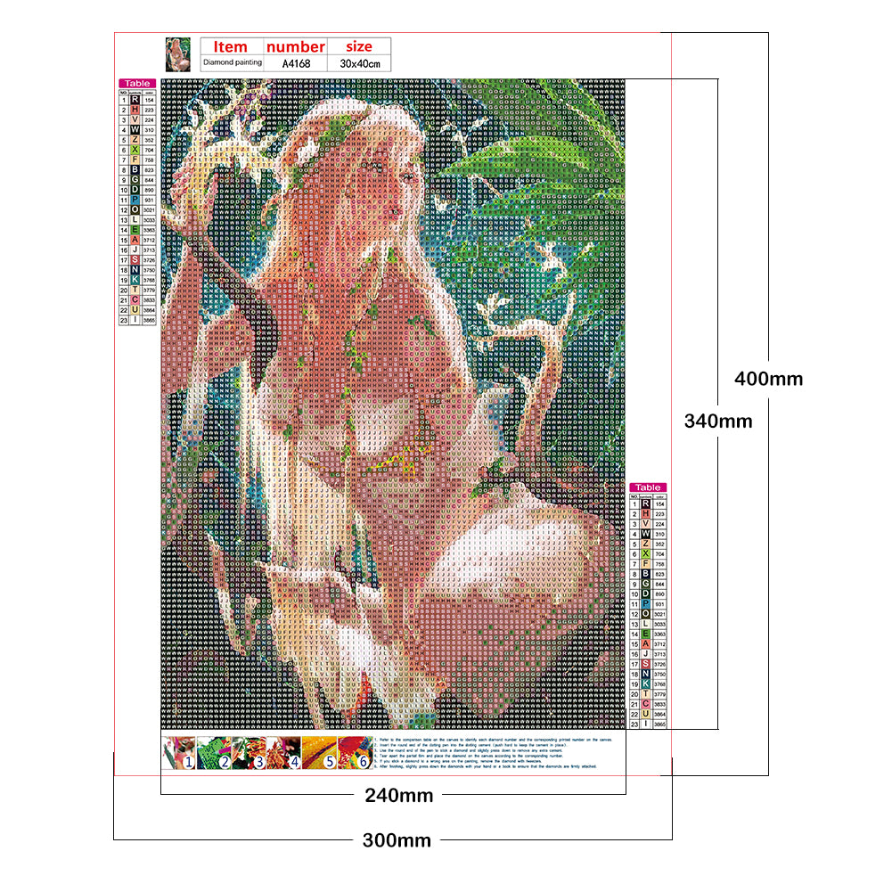 Fairy - Full Round Drill Diamond Painting 30*40CM