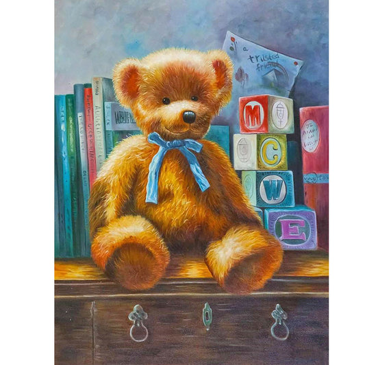 Cartoon Bear - Full Round Drill Diamond Painting 30*40CM