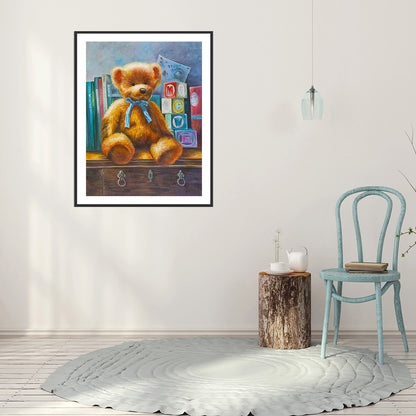 Cartoon Bear - Full Round Drill Diamond Painting 30*40CM