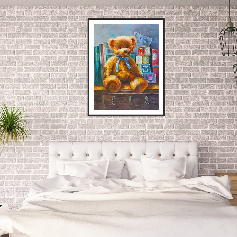 Cartoon Bear - Full Round Drill Diamond Painting 30*40CM