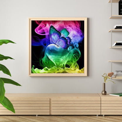 Butterfly - Full Round Drill Diamond Painting 30*30CM