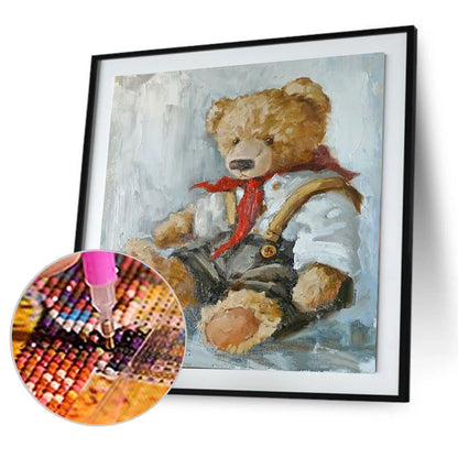 Bear - Full Round Drill Diamond Painting 30*30CM