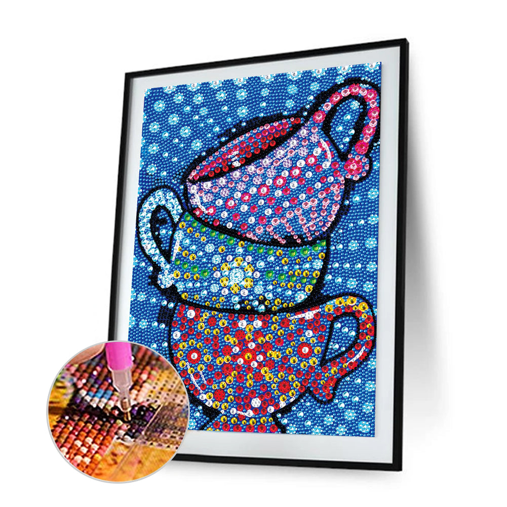 Cup - Special Shaped Drill Diamond Painting 30*40CM