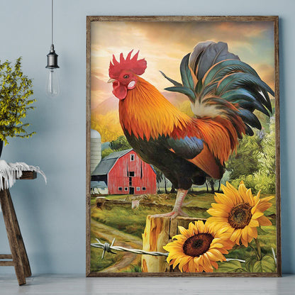 Chicken - Full Round Drill Diamond Painting 30*40CM