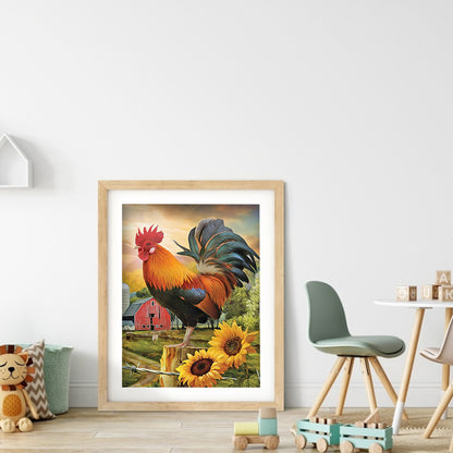 Chicken - Full Round Drill Diamond Painting 30*40CM