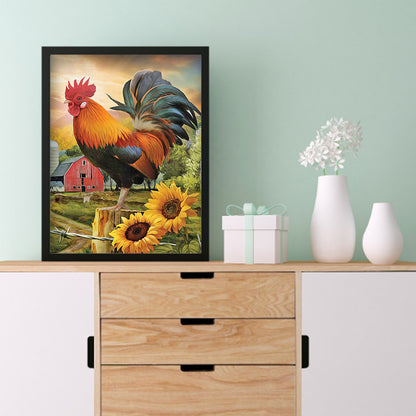 Chicken - Full Round Drill Diamond Painting 30*40CM