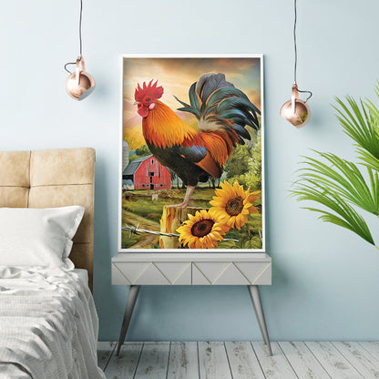 Chicken - Full Round Drill Diamond Painting 30*40CM