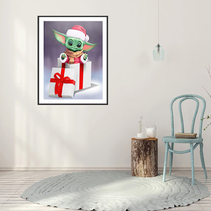 Christmas Yoda - Full Round Drill Diamond Painting 30*40CM