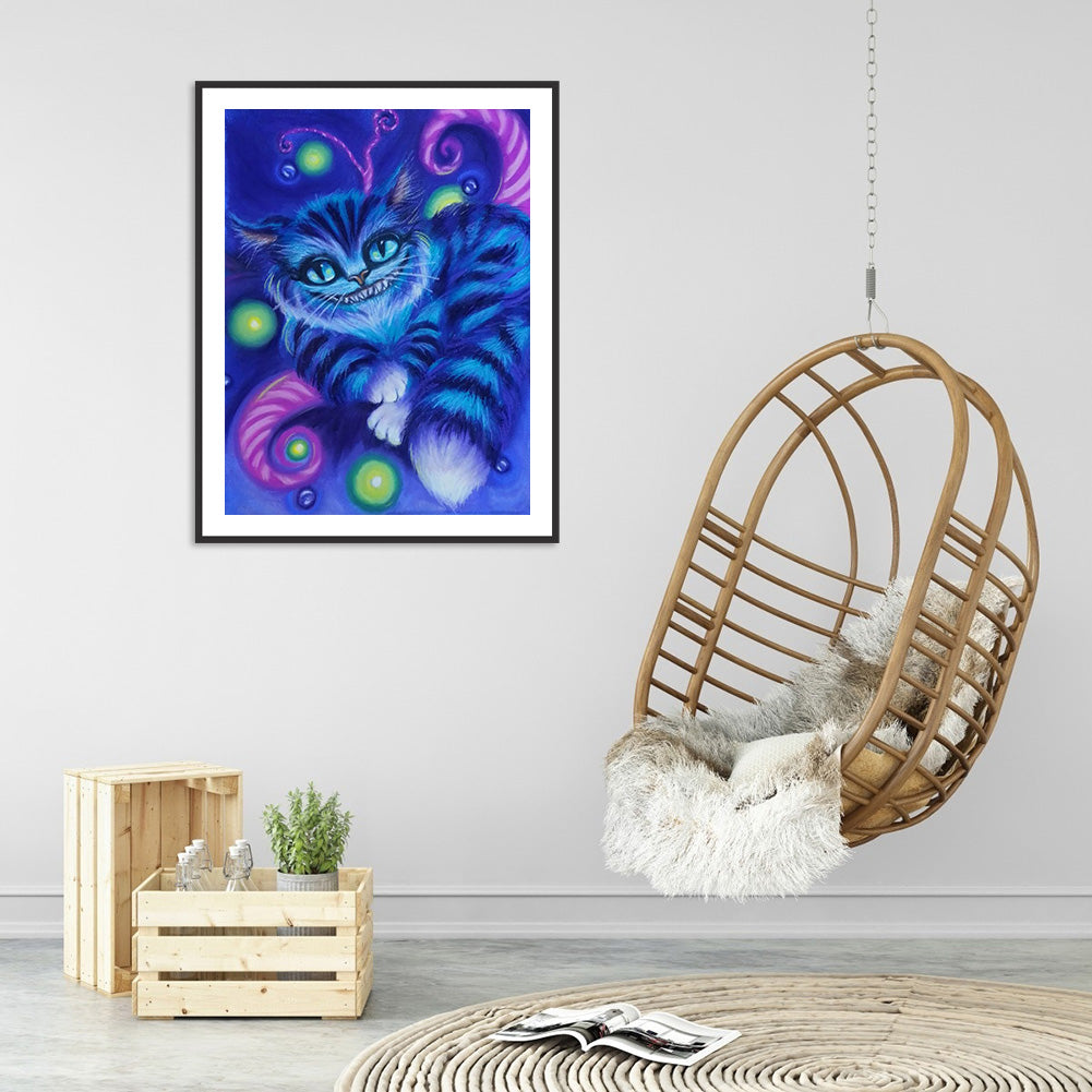 Cheshire Cat - Full Round Drill Diamond Painting 30*40CM