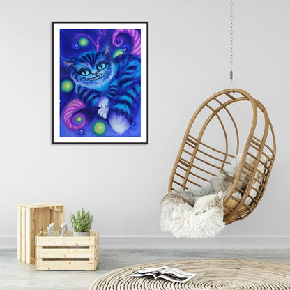 Cheshire Cat - Full Round Drill Diamond Painting 30*40CM