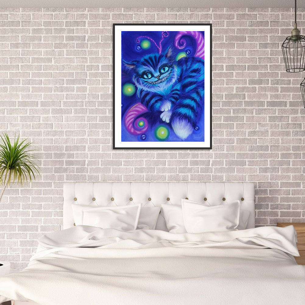 Cheshire Cat - Full Round Drill Diamond Painting 30*40CM