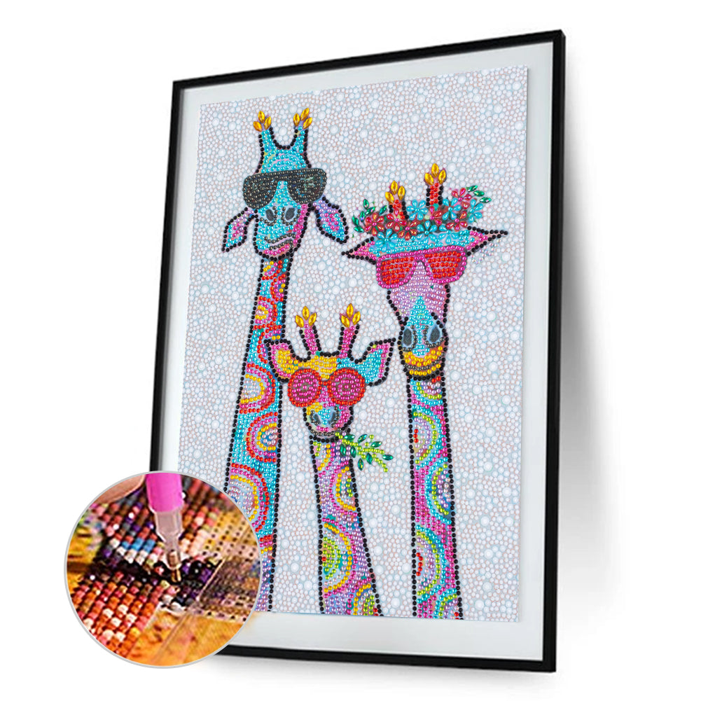 Giraffe - Special Shaped Drill Diamond Painting 30*40CM