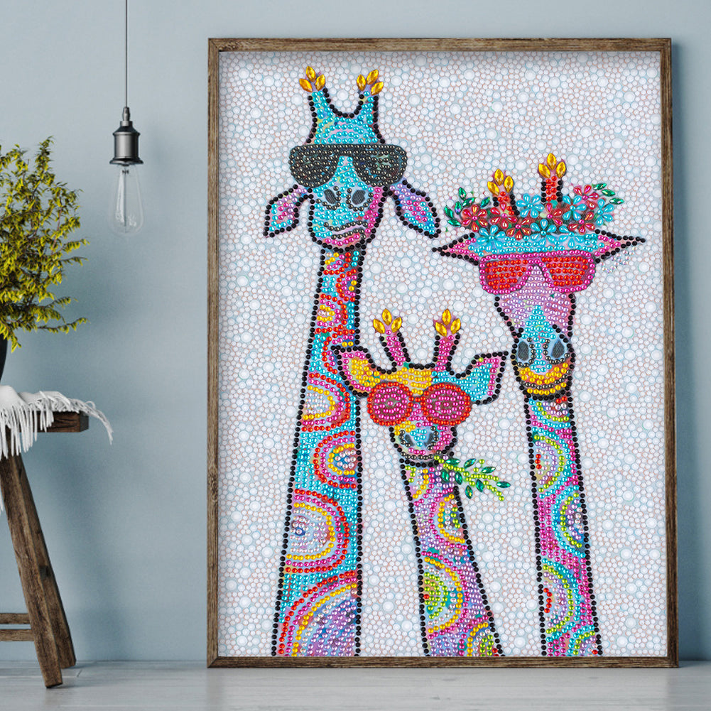 Giraffe - Special Shaped Drill Diamond Painting 30*40CM
