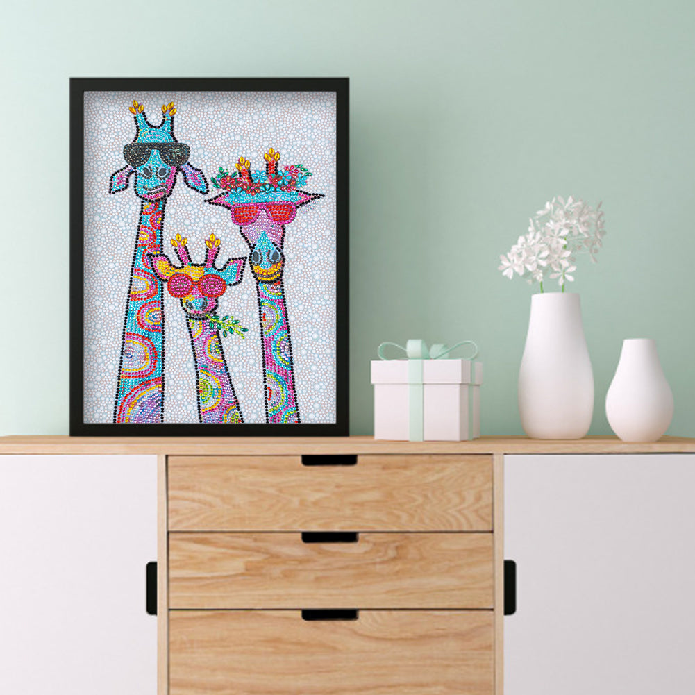Giraffe - Special Shaped Drill Diamond Painting 30*40CM