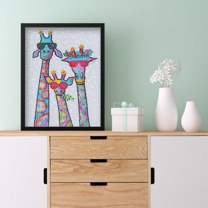 Giraffe - Special Shaped Drill Diamond Painting 30*40CM