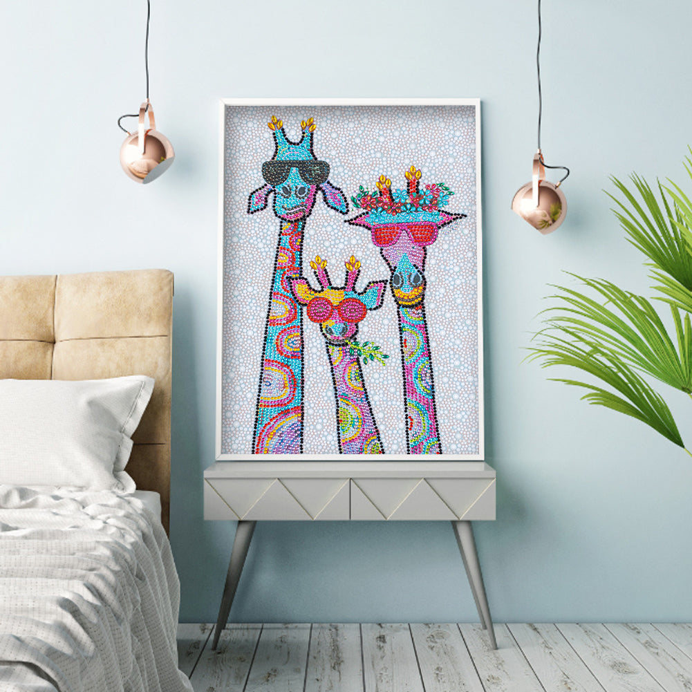 Giraffe - Special Shaped Drill Diamond Painting 30*40CM