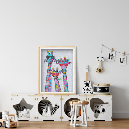 Giraffe - Special Shaped Drill Diamond Painting 30*40CM